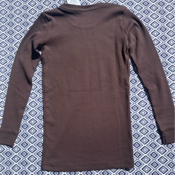 Primary Long-Sleeve PJ Top and Bottoms in Chocolate, Size 6-7, NWT - Picture 3 of 9